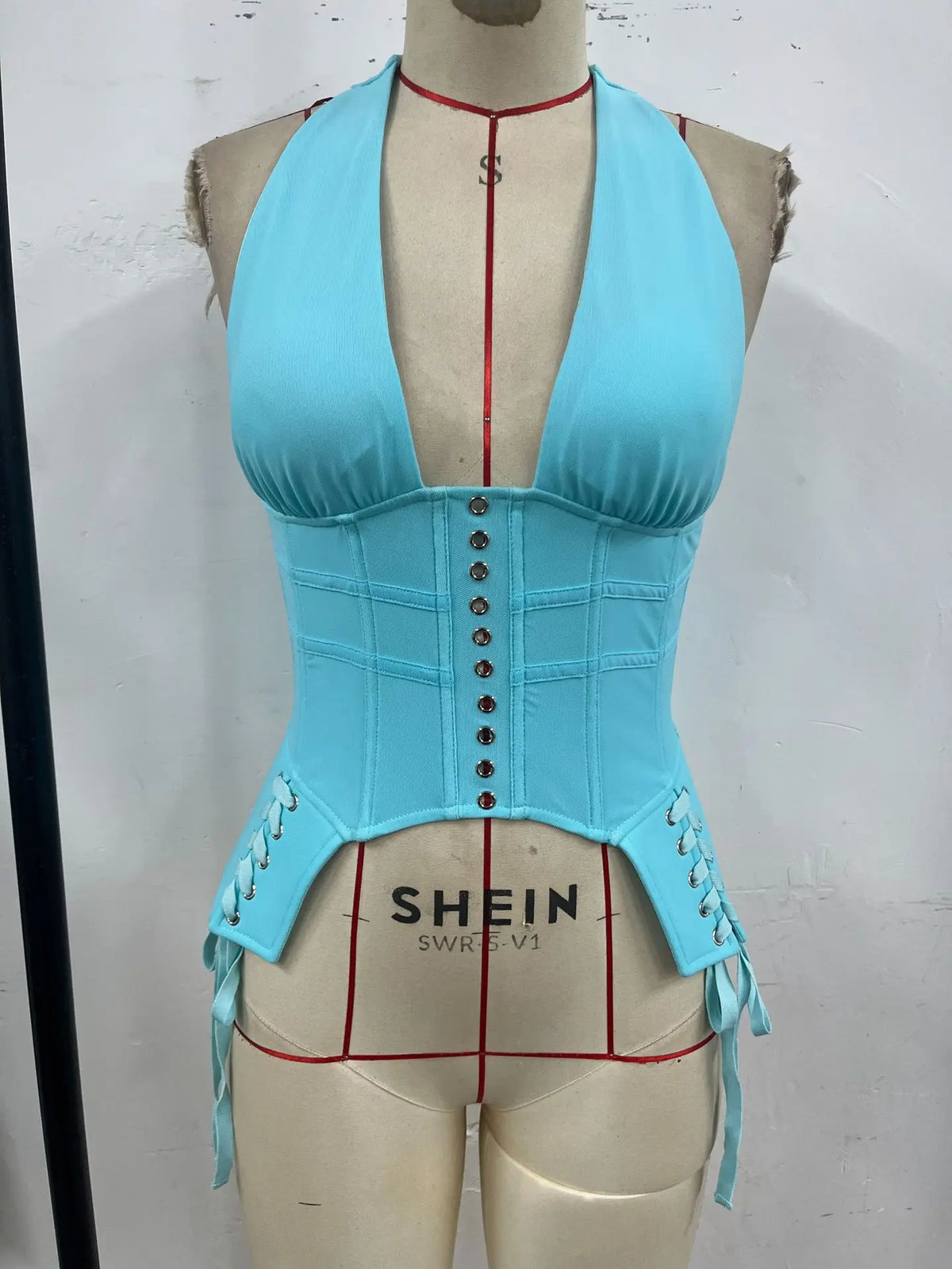 Hnewly  chic sexy Draw String Corset Strapless Korean Camis Tank Top Fashion Off Shoulder Summer Women Clothing
