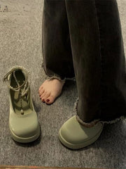 Hnewly French Style Elegant High Heels Sandals Office Lady Pure Color Korean Shoes Casual Non-Slip Round Toe Sandals Summer Chic