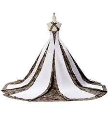 Lunivop  Newest A-Line Sweetheart Camo Satin Wedding Dresses Gown Lace Up Plus Size Wedding Party Bridal Gowns