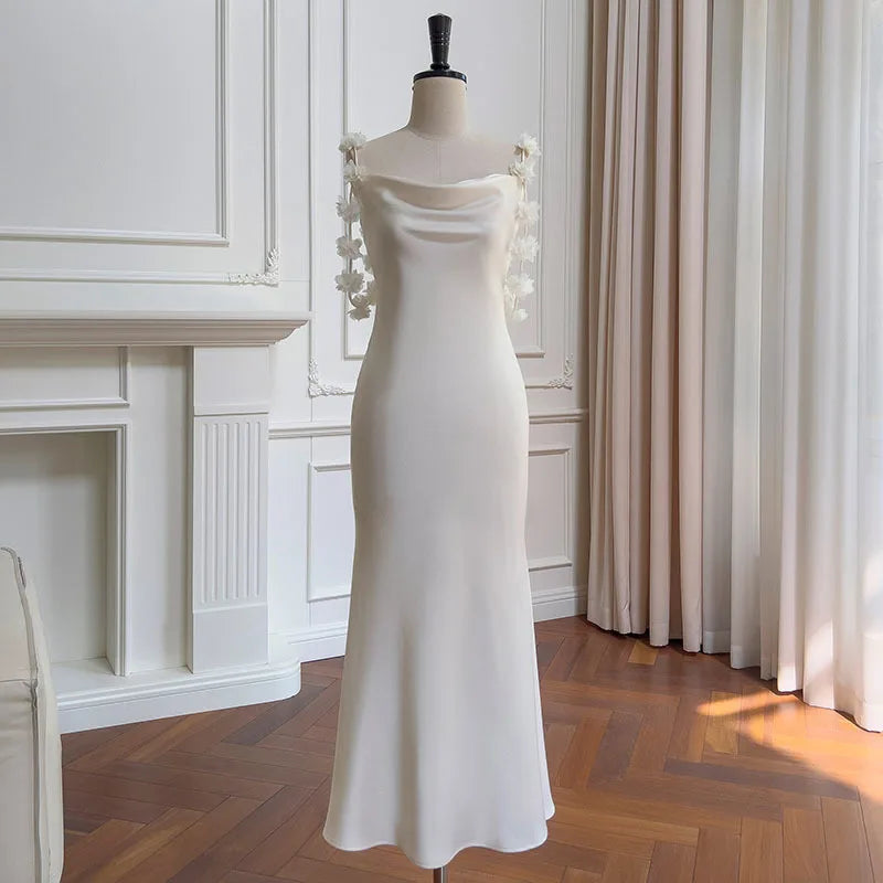 Hnewly Fashion Women Dress Sleeveless Swinging Collar Solid Color Female Summer Party Elegant Dresses New Tide
