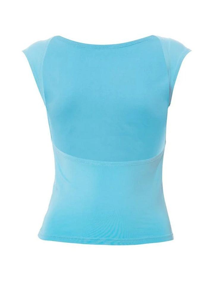 Hnewly Reversible Cutout Short Sleeve Tee