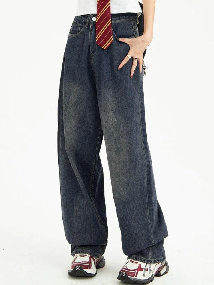 Hnewly - Vintage Blue Ripped Boyfriend Jeans Hnewly