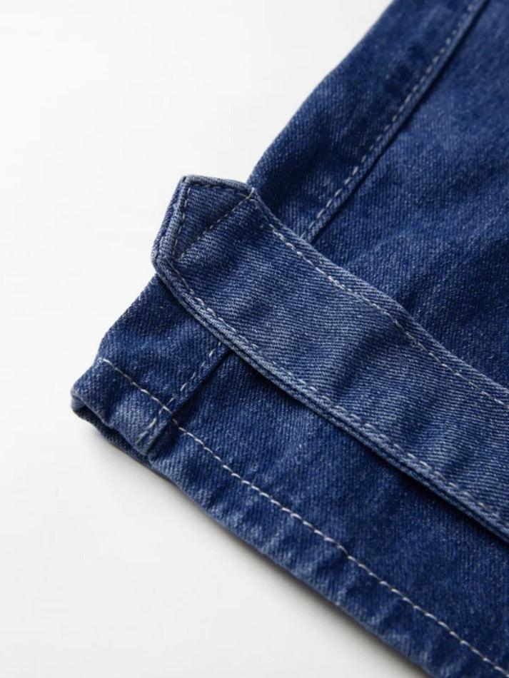 Hnewly - Washed Multi Pocket Cargo Jeans ddbos-shop