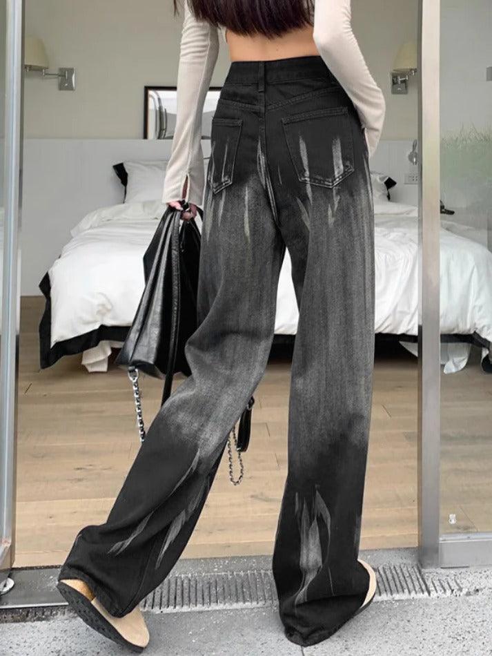 Hnewly - Random Tie Dye High Rise Boyfriend Jeans ddbos-shop