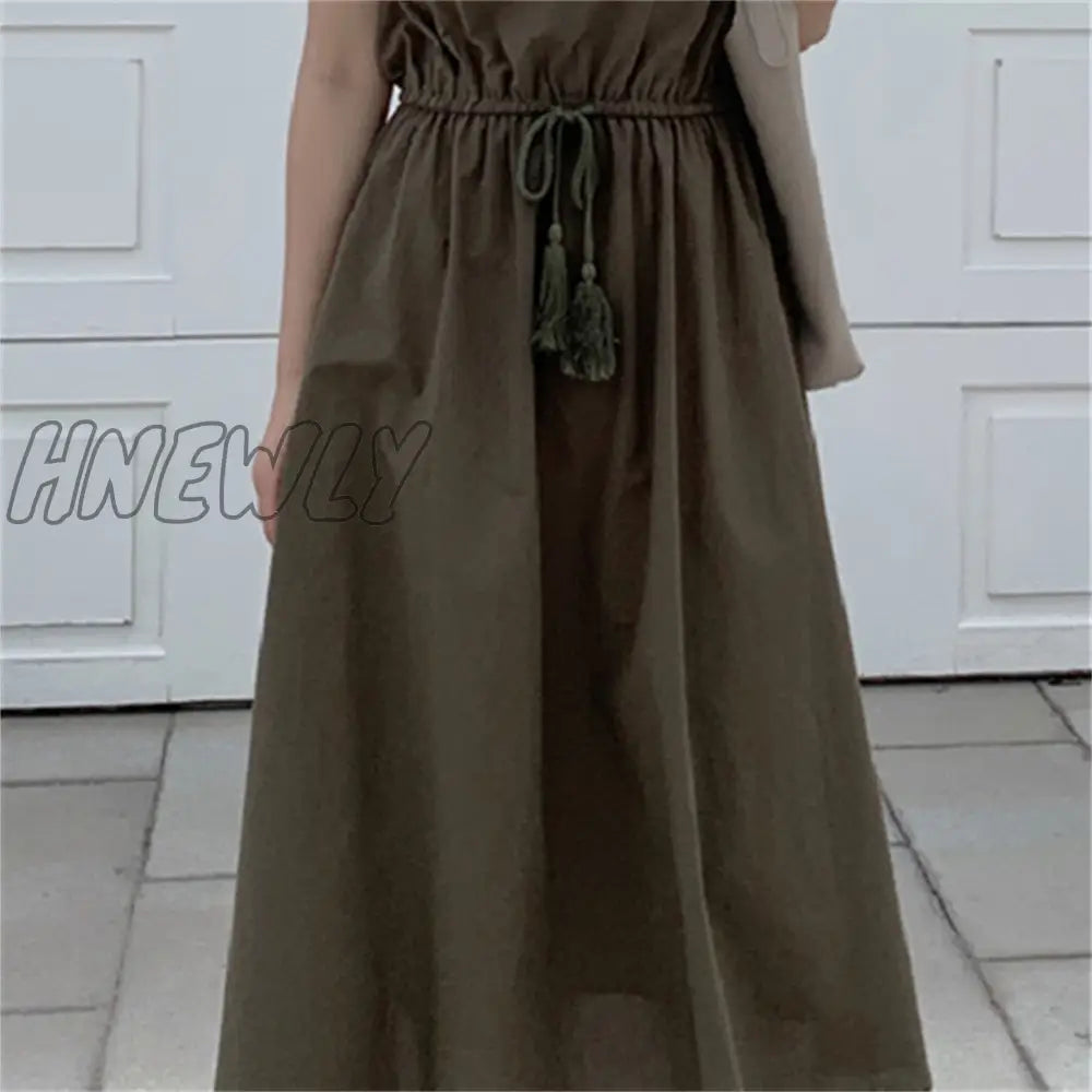 Hnewly 10 Colors S-2Xl Summer Women Dress Maxi Evening Female Vintage Oversize Short Sleeve Beach