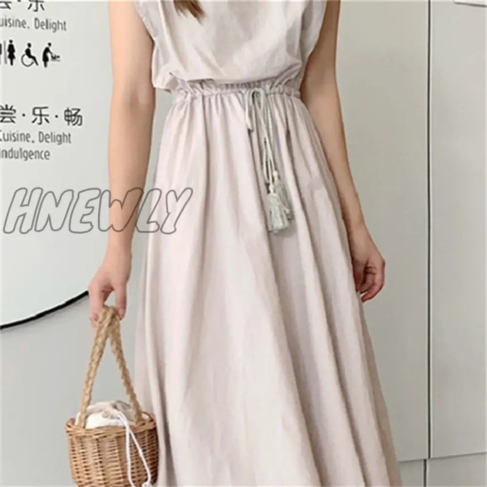 Hnewly 10 Colors S-2Xl Summer Women Dress Maxi Evening Female Vintage Oversize Short Sleeve Beach