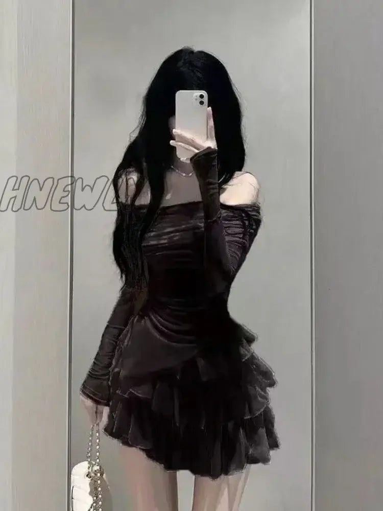 Hnewly 2024 Summer Japanese Kawaii Fashion Suits Korean Two Pieces Skirt Set Women Y2K Crop Tops