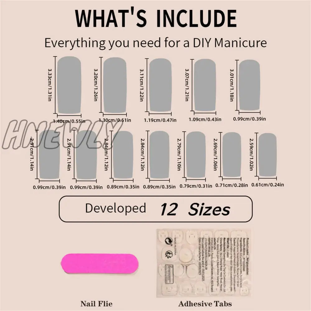 Hnewly 24Pcs Long Ballet False Nails French Bow Pearl Design Press On Wearable Detachable Ballerina