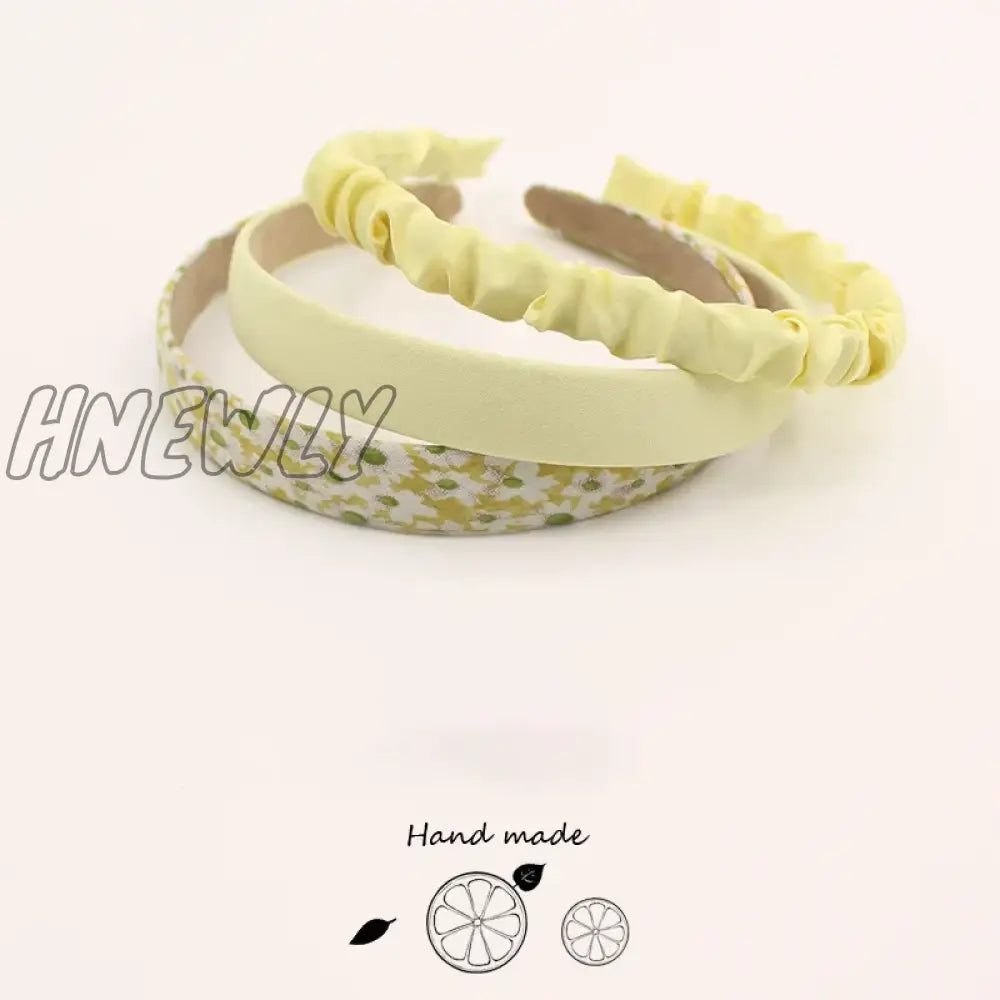Hnewly 3/7 Pcs Set Fashion Women Cloth Hair Bands Headdress Headband Girls Hairband Hoop Female
