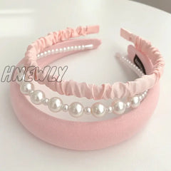 Hnewly 3/7 Pcs Set Fashion Women Cloth Hair Bands Headdress Headband Girls Hairband Hoop Female