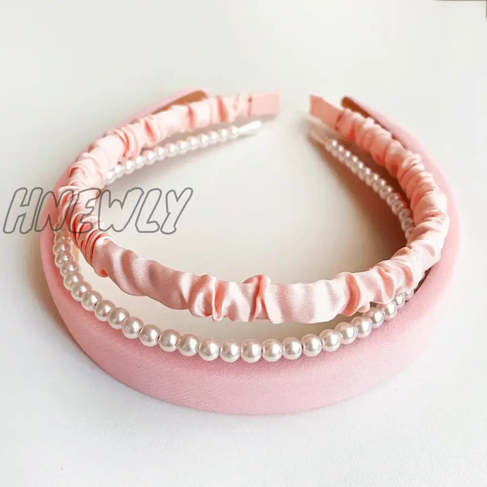 Hnewly 3/7 Pcs Set Fashion Women Cloth Hair Bands Headdress Headband Girls Hairband Hoop Female