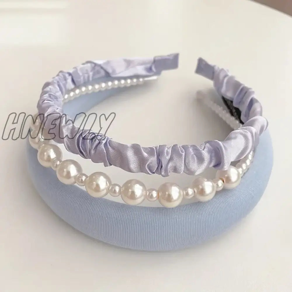 Hnewly 3/7 Pcs Set Fashion Women Cloth Hair Bands Headdress Headband Girls Hairband Hoop Female
