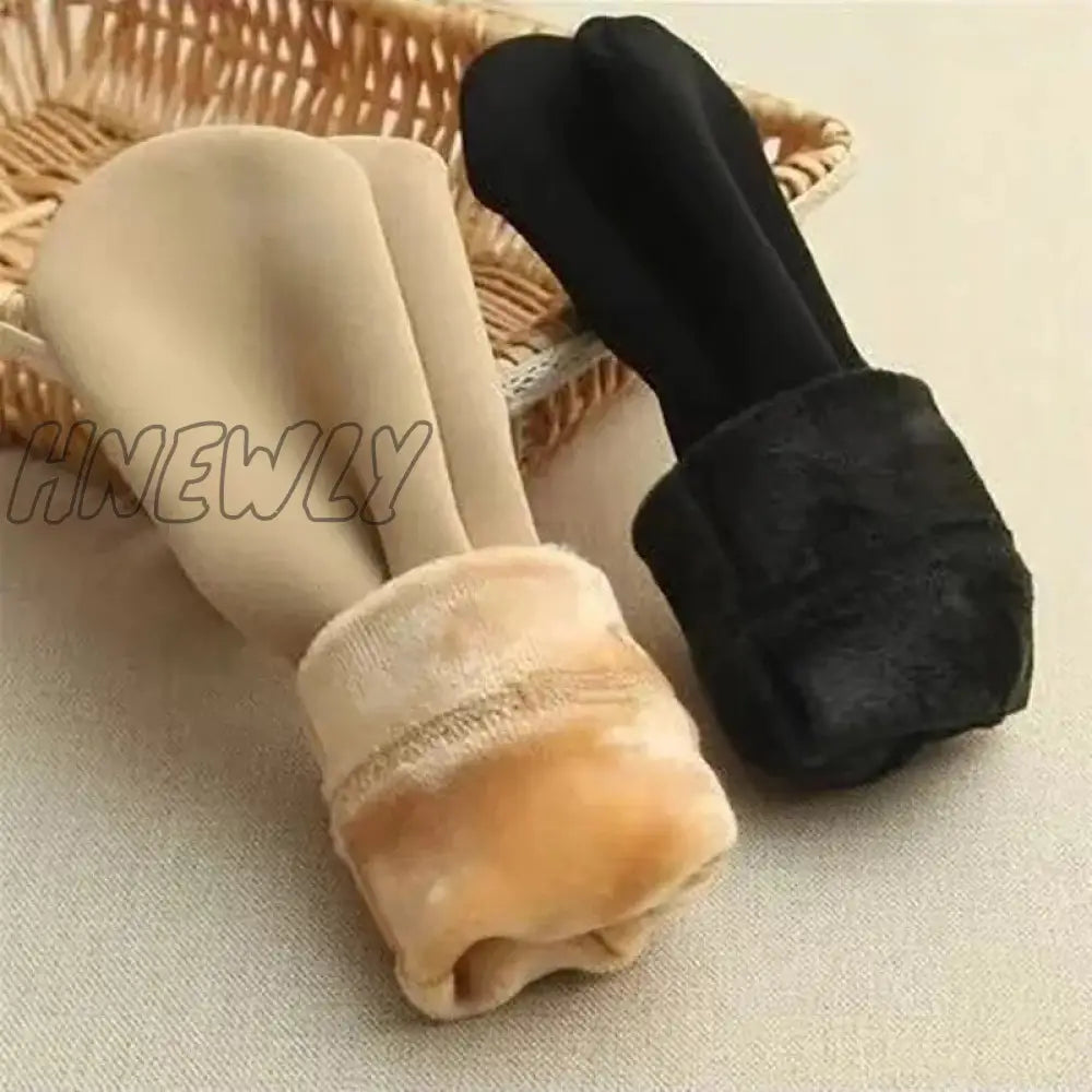 Hnewly 3 Pairs Lot Women Men Winter Warm Thicken Thermal Snow Socks Solid Color Floor Soft Velvet