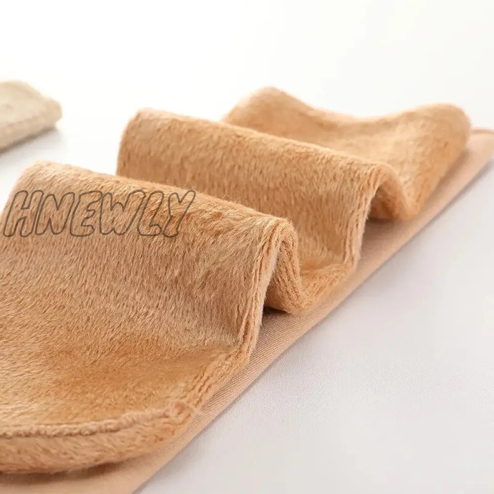 Hnewly 3 Pairs Lot Women Men Winter Warm Thicken Thermal Snow Socks Solid Color Floor Soft Velvet