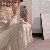 Hnewly Autumn New Style Retro Sweet One - Shoulder Square Neck Puff Sleeve Trumpet Dress Women Sexy