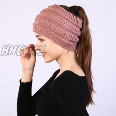 Hnewly Beanie Hat For Women Winter Warm Caps Female Casual Hats Headpiece Headwear Yoga Run Bandage