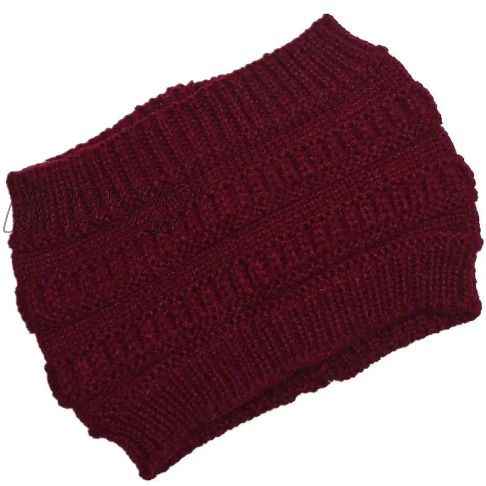 Hnewly Beanie Hat For Women Winter Warm Caps Female Casual Hats Headpiece Headwear Yoga Run Bandage