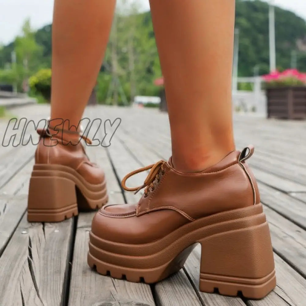 Hnewly - Black Casual Frenulum Solid Color Round Out Door Wedges Shoes (Heel Height 3.94In) Shoes