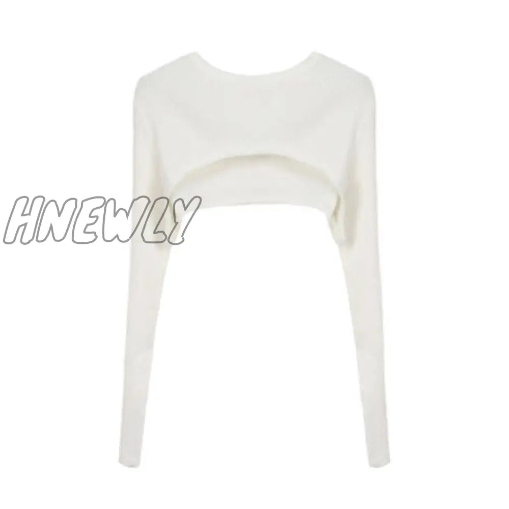 Hnewly Blue Knitted Sweaters Fashion New Female Streetwear Long Sleeve Korean Knit Pullover Thin