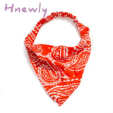Hnewly Bohemia Bandana For Women Elastic Hair Bands Triangle Headscarf Floral Print Head Wrap Scarf