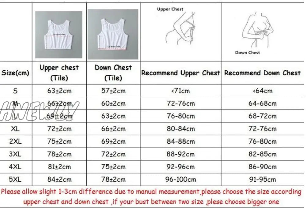 Hnewly Breathable Les Lesbian Undershirt Tomboy Buckle Short Chest Binder Summer Cos Bra Vest
