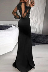 Hnewly - Casual Elegant Patchwork Sequined V Neck Irregular Dress Dresses Dresses/Vintage