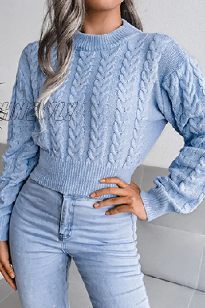 Hnewly - Casual Solid Split Joint O Neck Tops Tops/Sweaters & Cardigans
