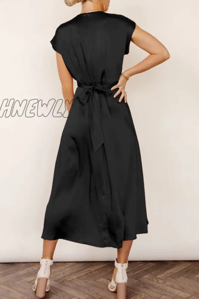 Hnewly - Celebrities Elegant Solid Bandage U Neck Dresses(6 Colors) Dresses/Party And Cocktail