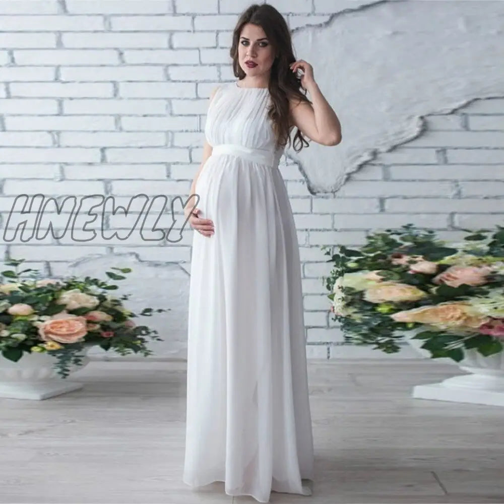 Hnewly Chiffon Pregnancy Dress Maternity Dresses For Shoot Photo Photography Prop Sexy Maxi Gown