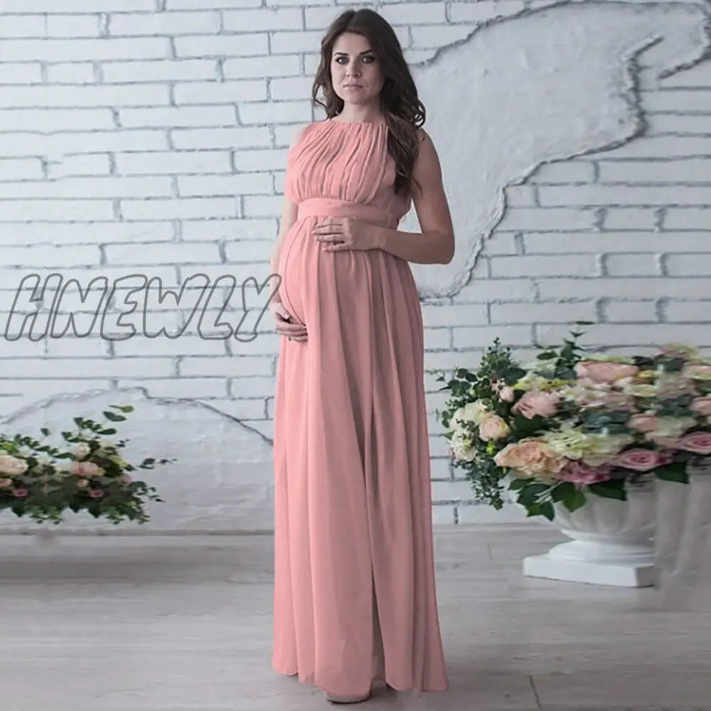 Hnewly Chiffon Pregnancy Dress Maternity Dresses For Shoot Photo Photography Prop Sexy Maxi Gown