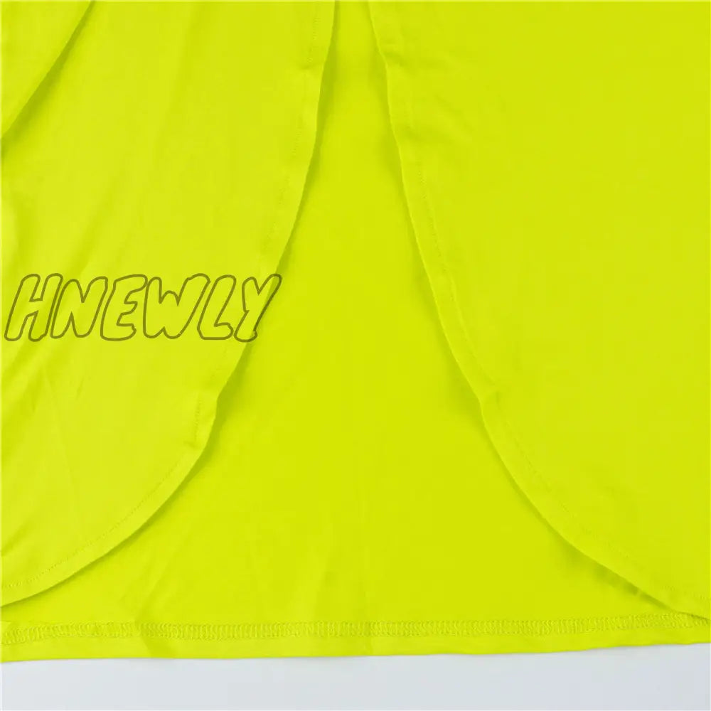 Hnewly Deep V Neck Women Bodycon Dress Sexy Backless Midi Split Green Summer Sleeveless Beach