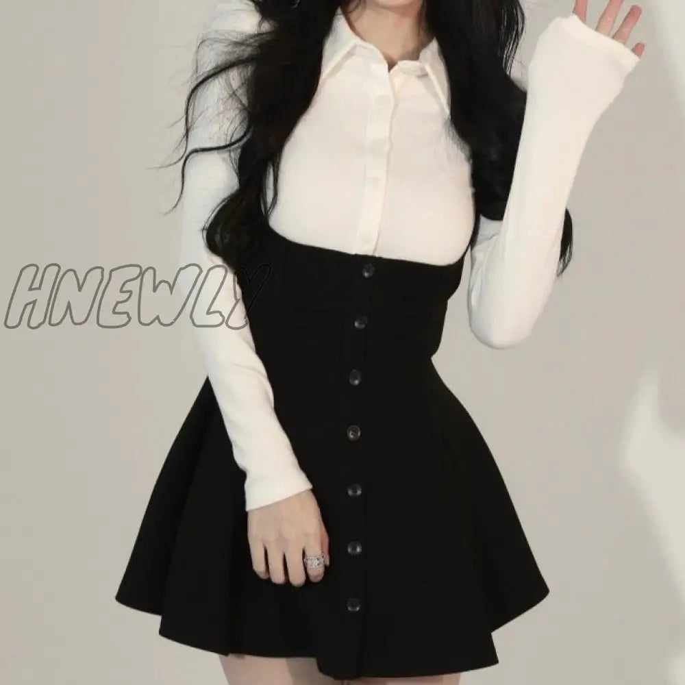 Hnewly Elegant Sexy Party Dress Women Vintage Designer Chic Mini Casual Korean Fashion High Waist