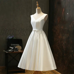 #wedding dress#Midi Bride Dress Summer Elegant Prom Evening Wedding Bridesmaid Guest Long Party Dresses for Women 