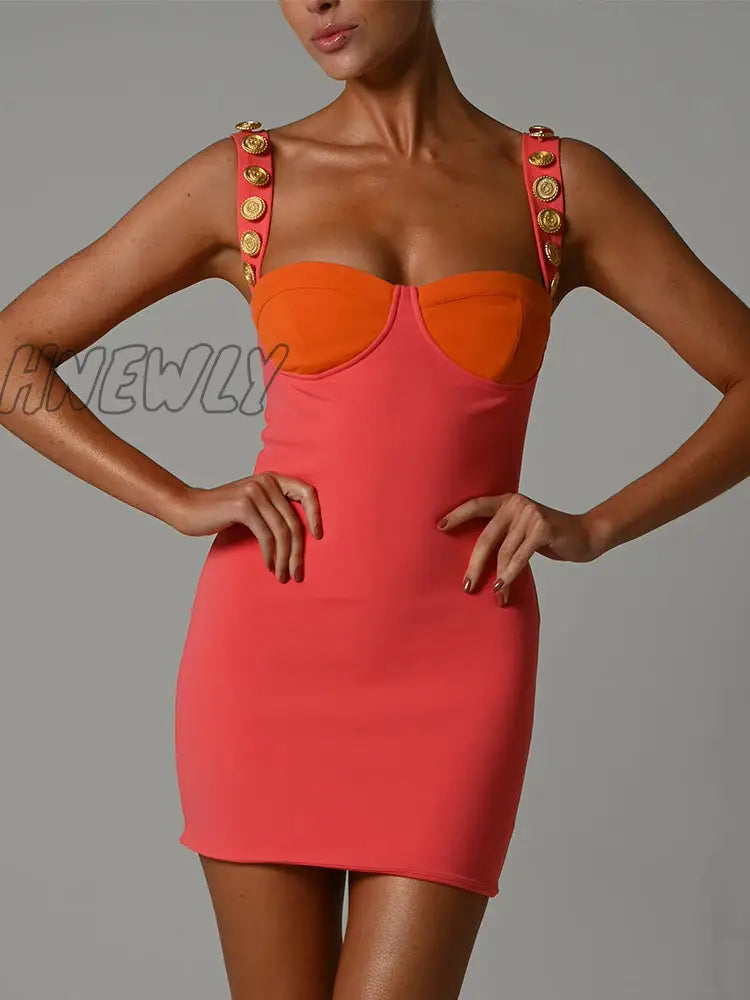 Hnewly Elegant Strapless Sexy Bodycon Maxi Dress Women Sleeveless Backless Long Party Slim Casual