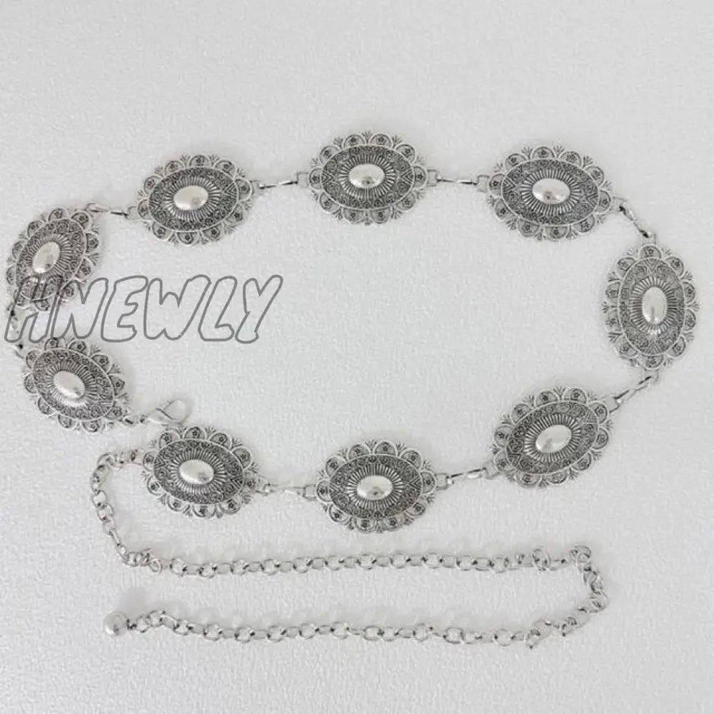 Hnewly Fairycore Cottage Vintage Heart Shape Belts Women Pu Leather Adjustable Brown Sashes Y2K