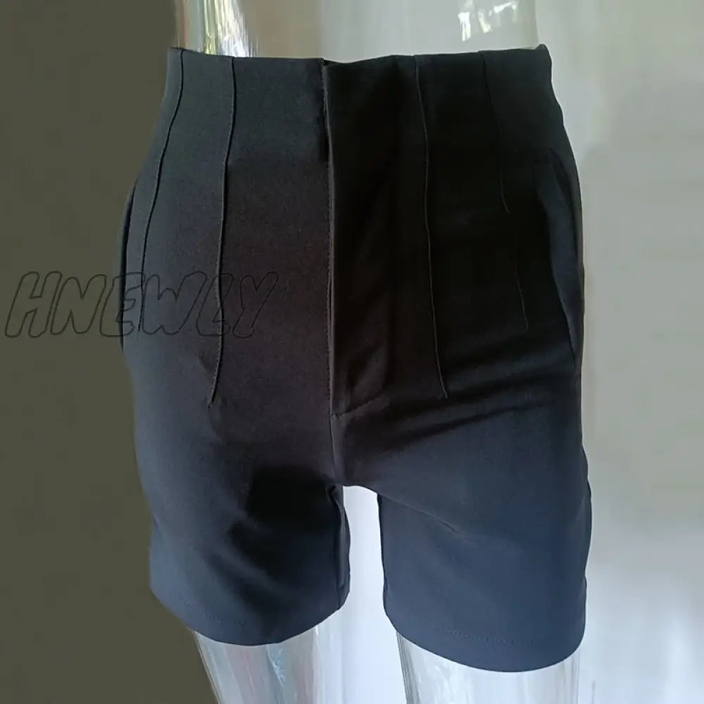 Hnewly Fashion High Waisted Casual White Trousers Women Brown Stright Pants Office Lady Korean