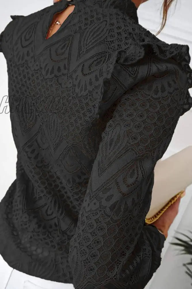 Hnewly - Fashion Sweet Solid Patchwork O Neck Tops(3 Colors) Tops/Long Sleeve Tops
