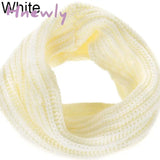 Hnewly Fashion Unisex Winter Warm Infinity Circle Cable Knit Cowl Neck Long Scarf Shawl