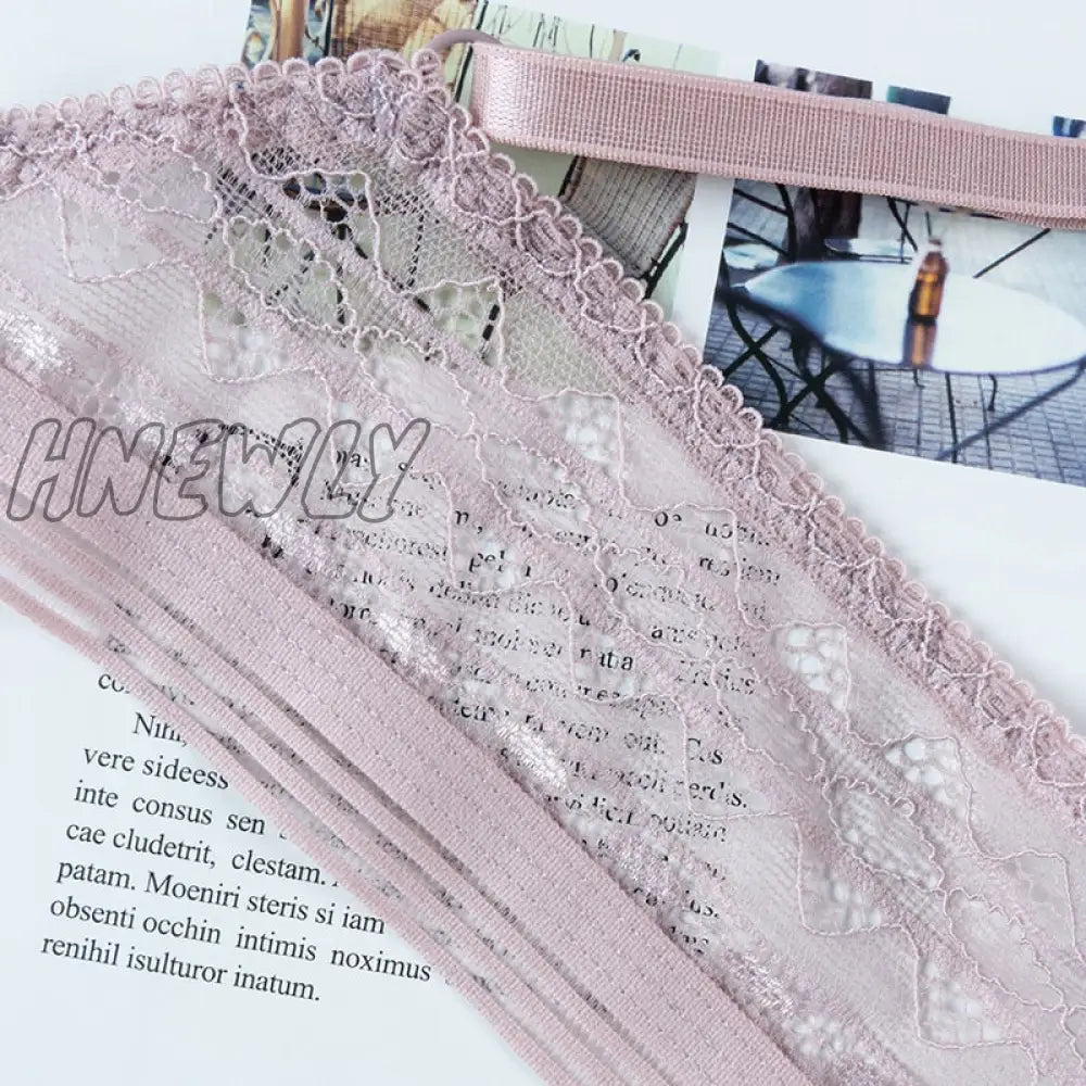 Hnewly Floral Lace Bras For Women Sexy Lingerie Beauty Back Deep V Bralette Wire Free Thin