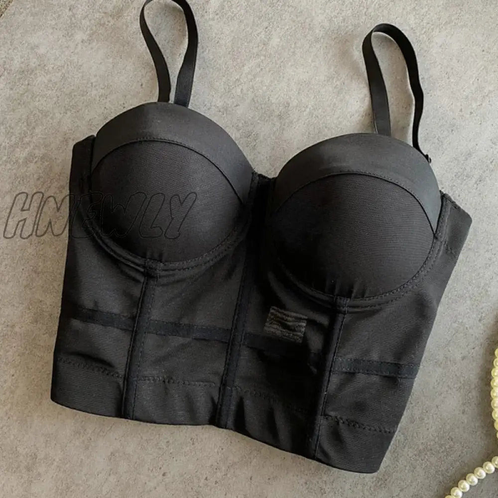 Hnewly Full Beads Female Corset Top Camis Nightclub Sexy Rhinestones Short Chest Binder Camisole