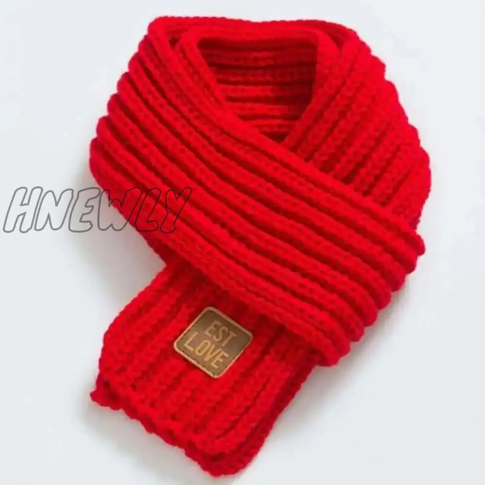 Hnewly Kids Scarf Boys Girls Baby Winter Warm Women Knit Shawl Children Neck Collar Keep