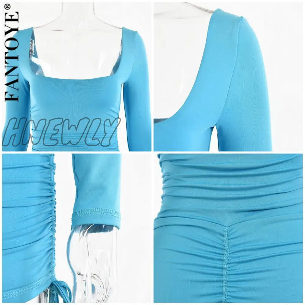 Hnewly Long Sleeve Skinny Playsuits Black New Women Summer Sexy Bodycon Rompers Ladies Overalls