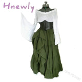 Hnewly Masquerade Victorian Gothic Queen Evening Dress Medieval Renaissance Elf Princess Lolita
