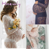 Hnewly Maternity Dresses For Photo Shoot Women Pregnancy Lace Dress Photography Props Sexy Long