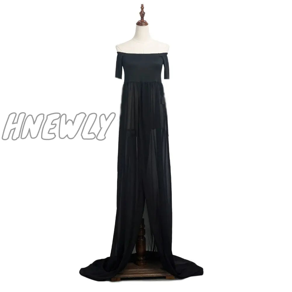 Hnewly Maternity Dresses For Photo Shoots Chiffon Pregnancy Dress Photography Props Maxi Gown