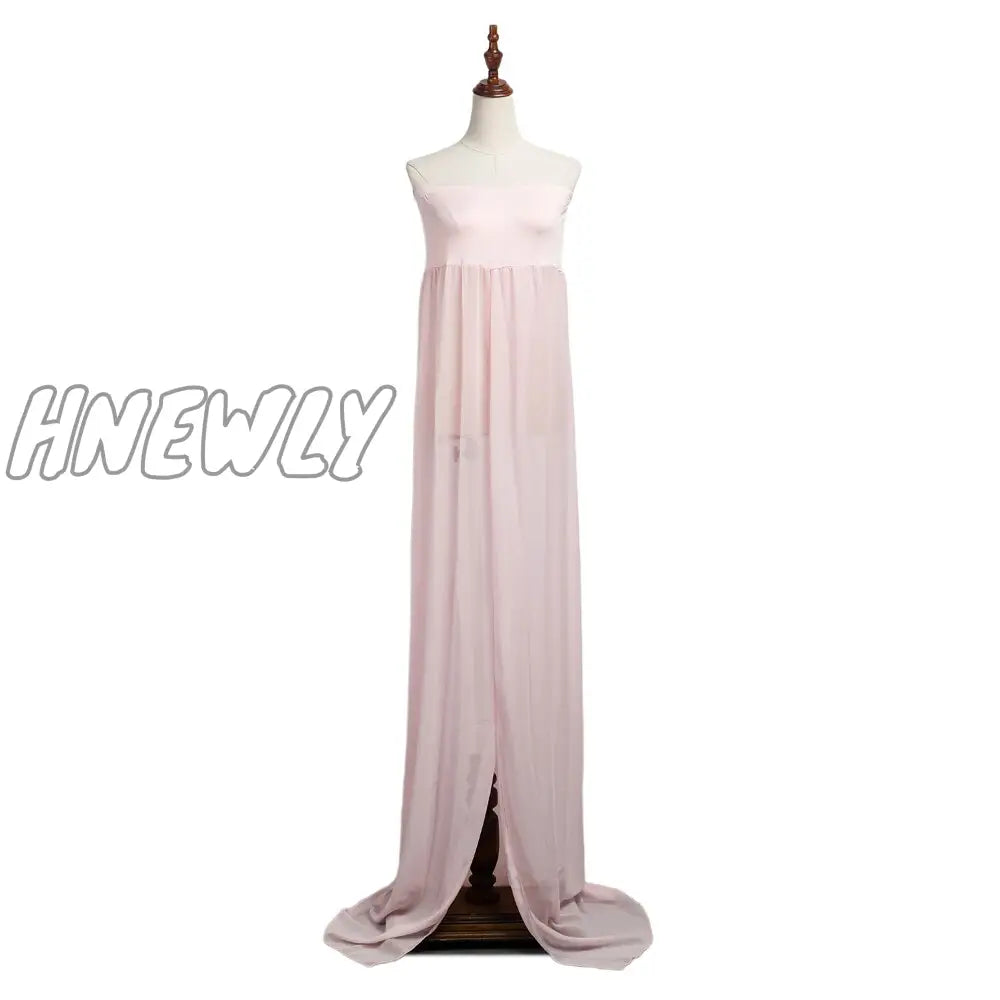 Hnewly Maternity Dresses For Photo Shoots Chiffon Pregnancy Dress Photography Props Maxi Gown