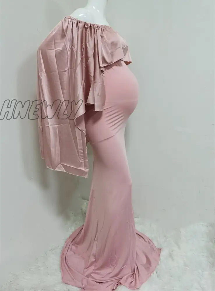 Hnewly Mermaid Maternity Dresses For Photo Shoot Pregnant Women Pregnancy Dress Photography Props
