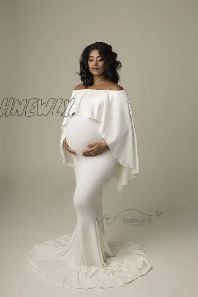 Hnewly Mermaid Maternity Dresses For Photo Shoot Pregnant Women Pregnancy Dress Photography Props