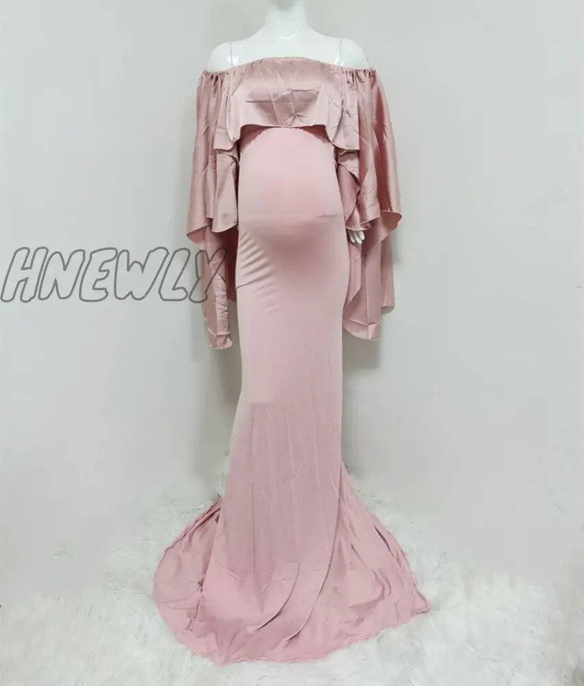Hnewly Mermaid Maternity Dresses For Photo Shoot Pregnant Women Pregnancy Dress Photography Props