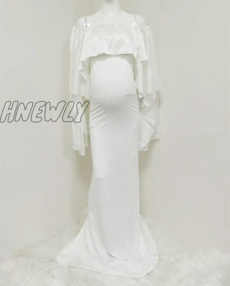Hnewly Mermaid Maternity Dresses For Photo Shoot Pregnant Women Pregnancy Dress Photography Props